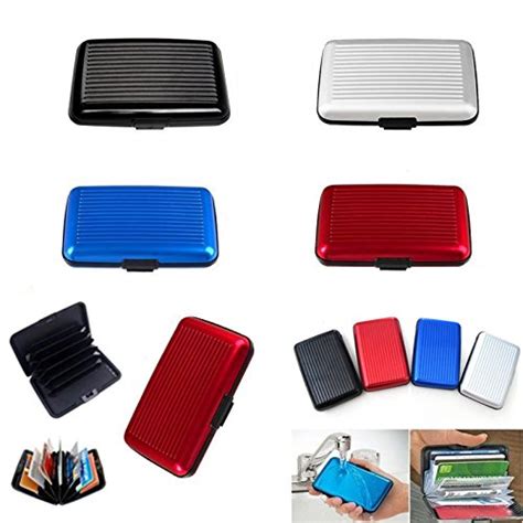 credit card wallet holder aluminum metal pocket case box|Amazon.com: Aluminum Wallet Case.